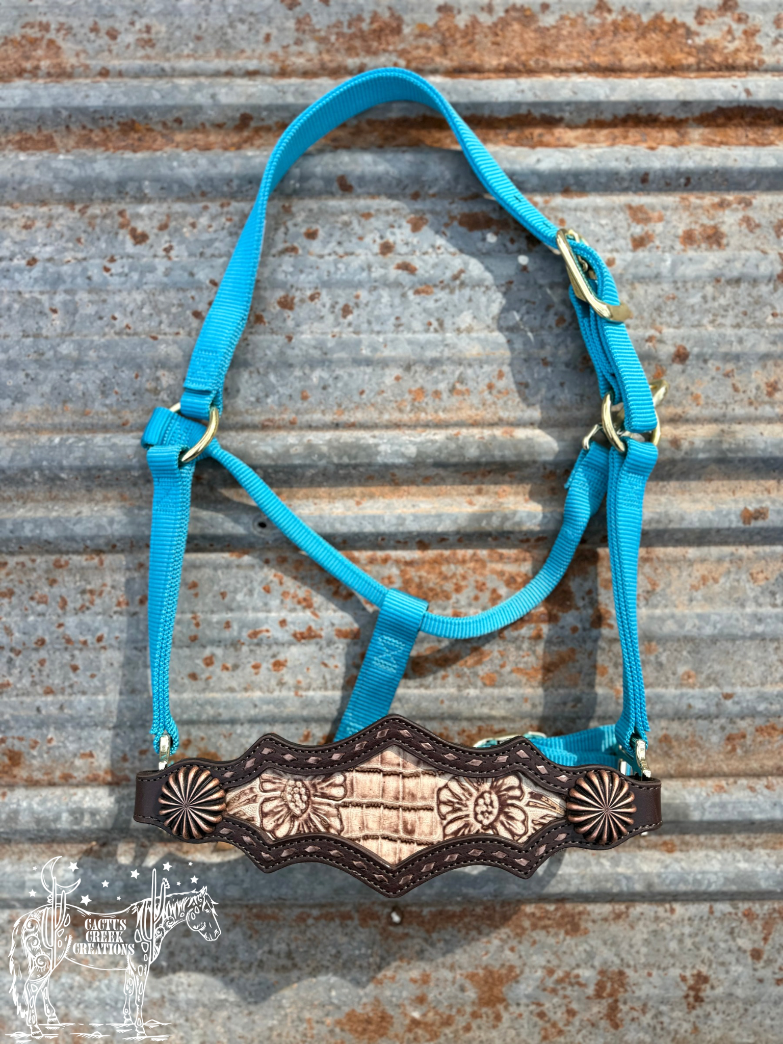 Floral Gator Bronc Nose Halter