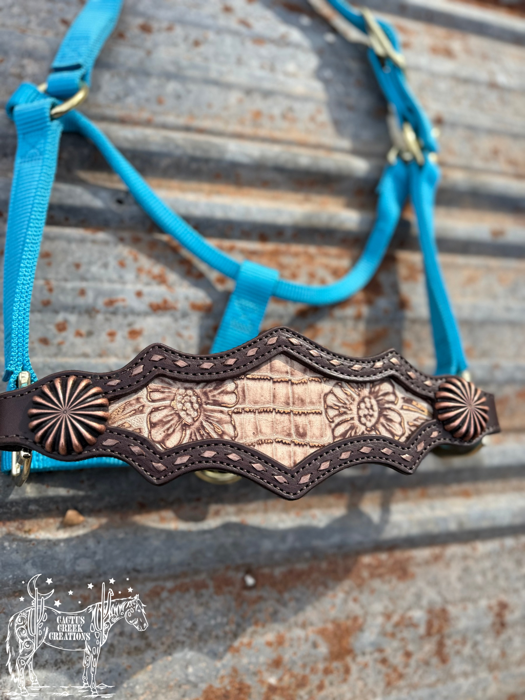 Floral Gator Bronc Nose Halter